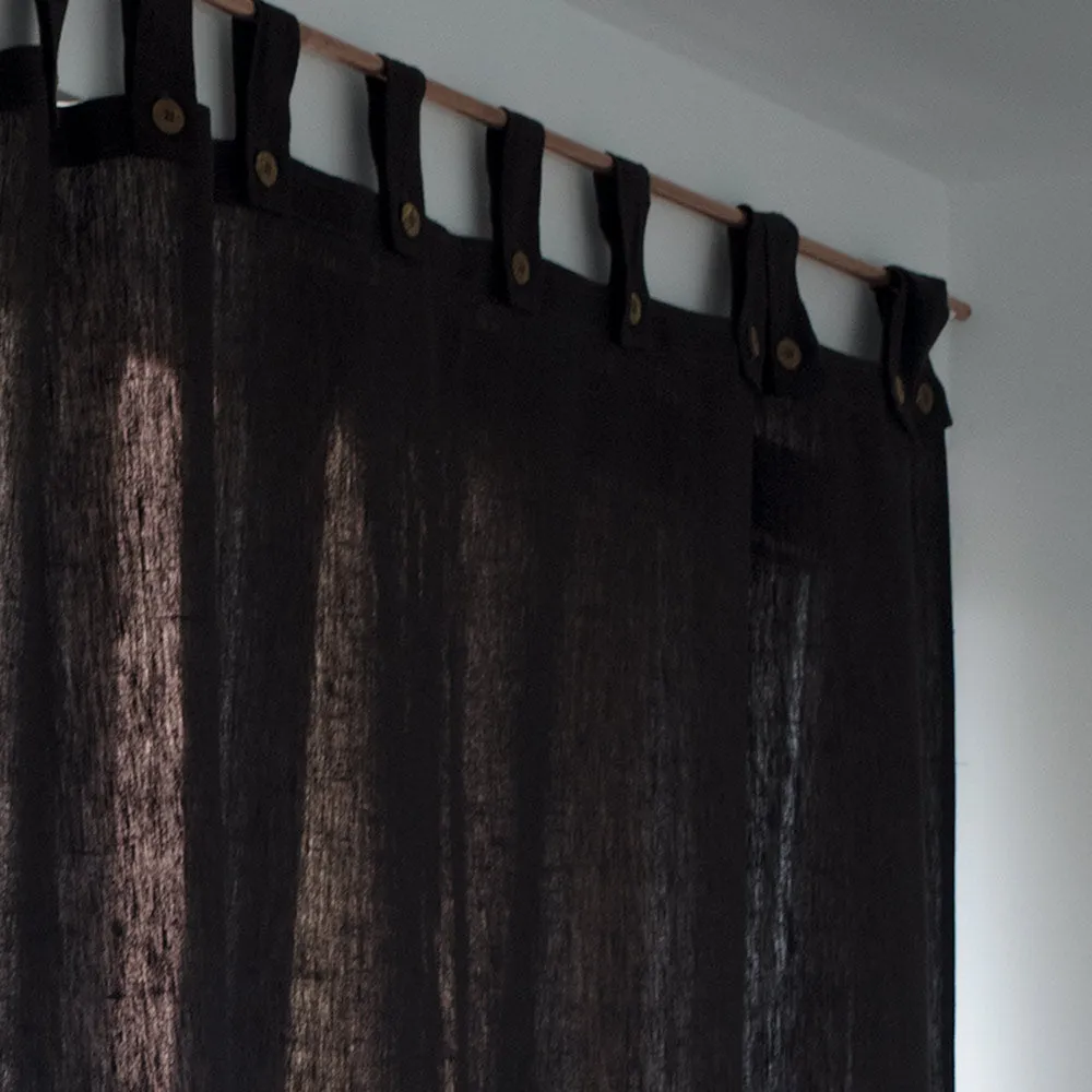 48"x72" BERKELEY Tabbed 100% Organic Hemp Curtain Panel