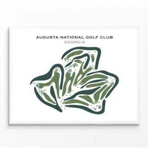 Augusta National Golf Club, Augusta Georgia - Printed Golf Course