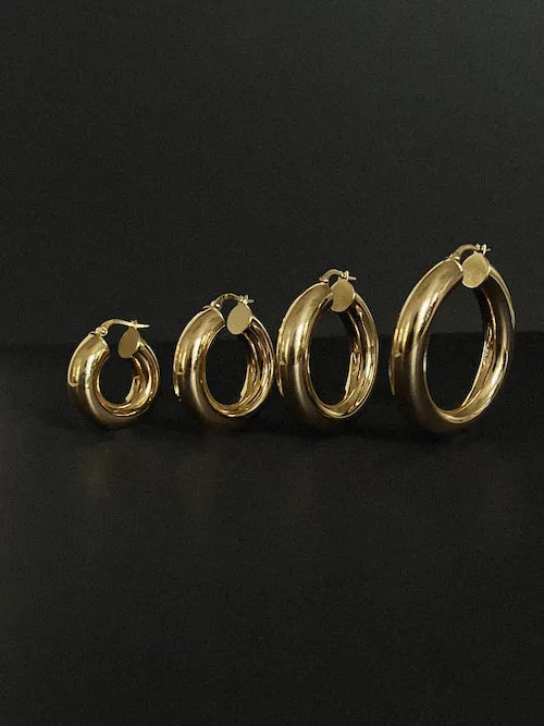 Bold Hoop Earrings Medium