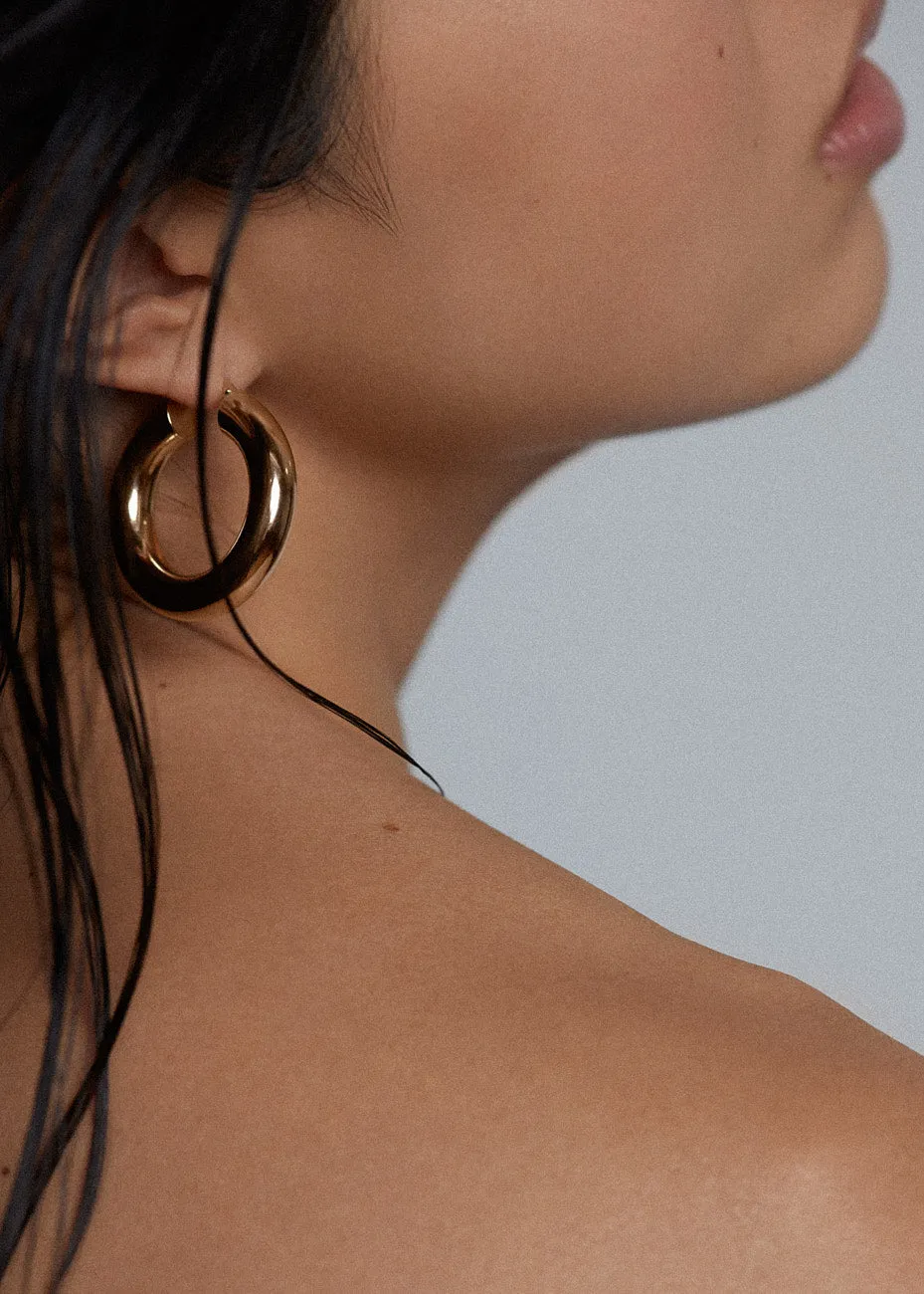 Bold Hoop Earrings Medium