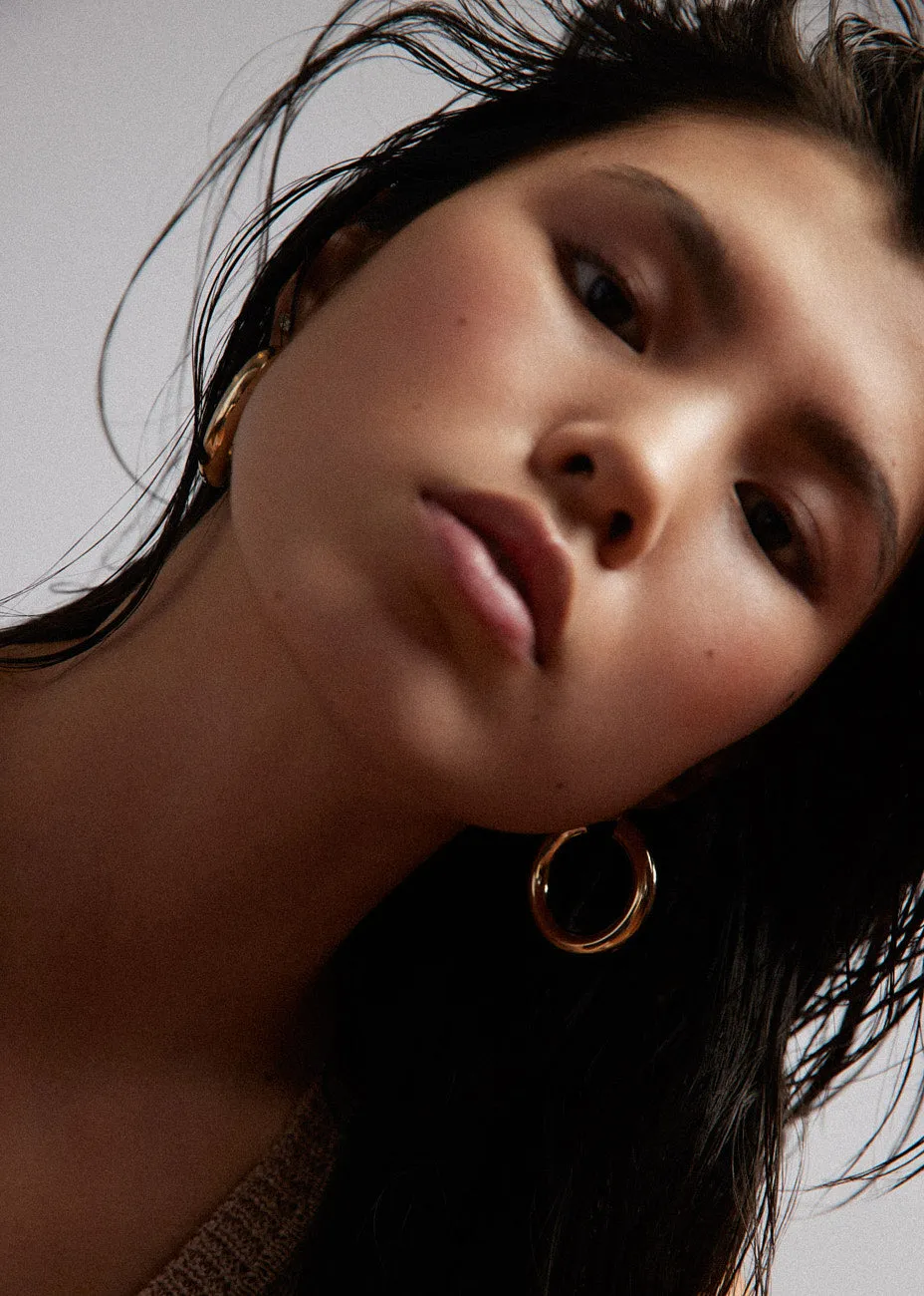 Bold Hoop Earrings Medium