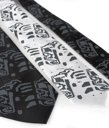 Circuit Board Necktie: Electro Print Tie.
