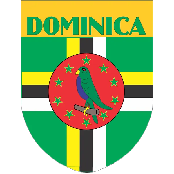 Dominica Flag Shield Style