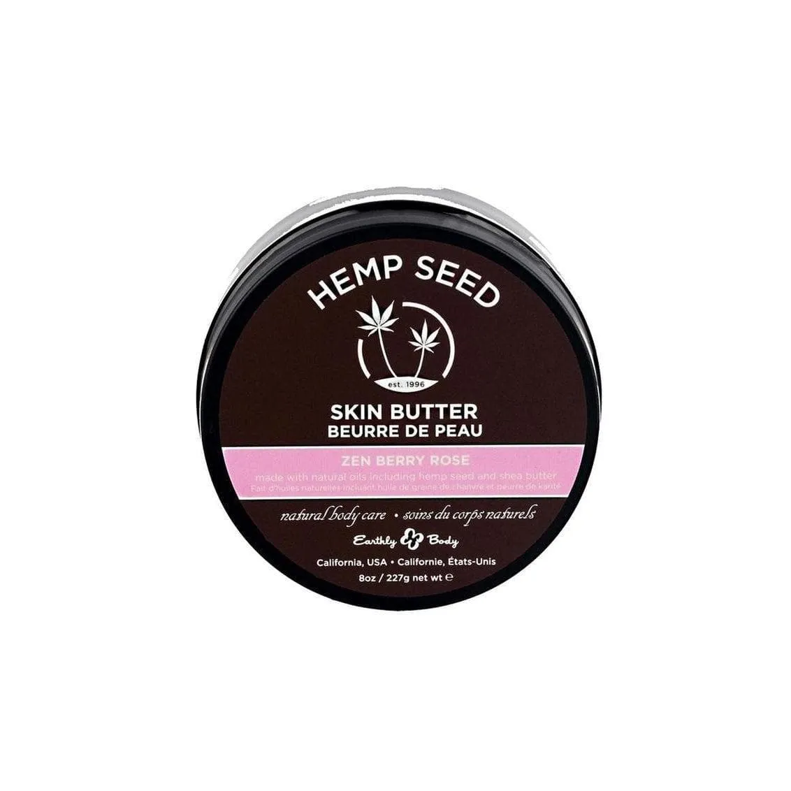 Earthly Body Hemp Seed Skin Butter Zen Berry Rose 8 oz