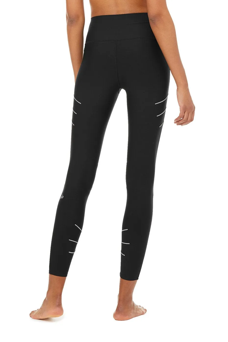 High-Waist Sequence Legging - Black