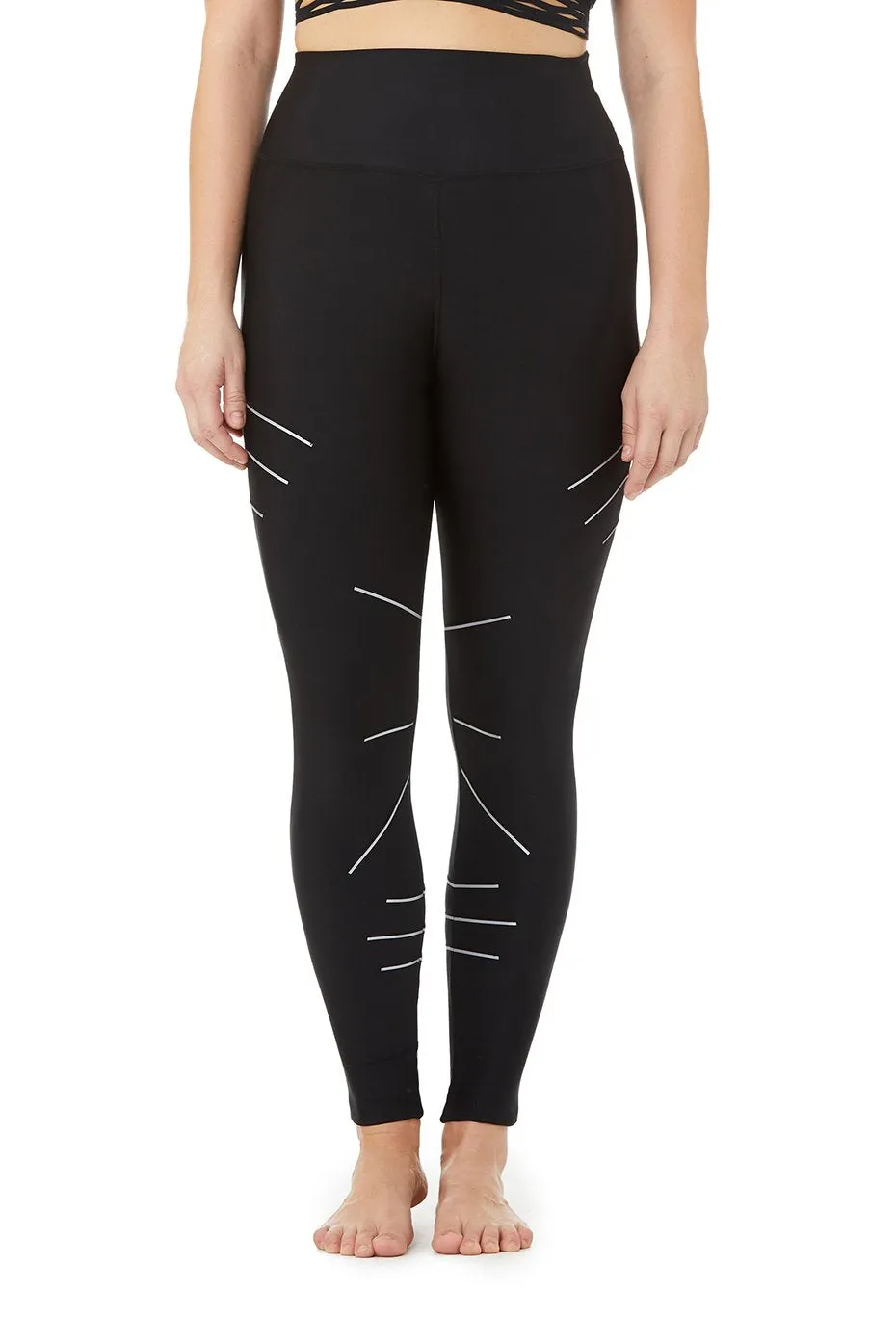 High-Waist Sequence Legging - Black