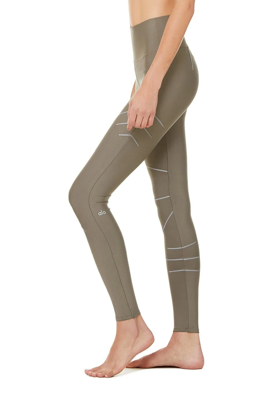 High-Waist Sequence Legging - Olive Branch