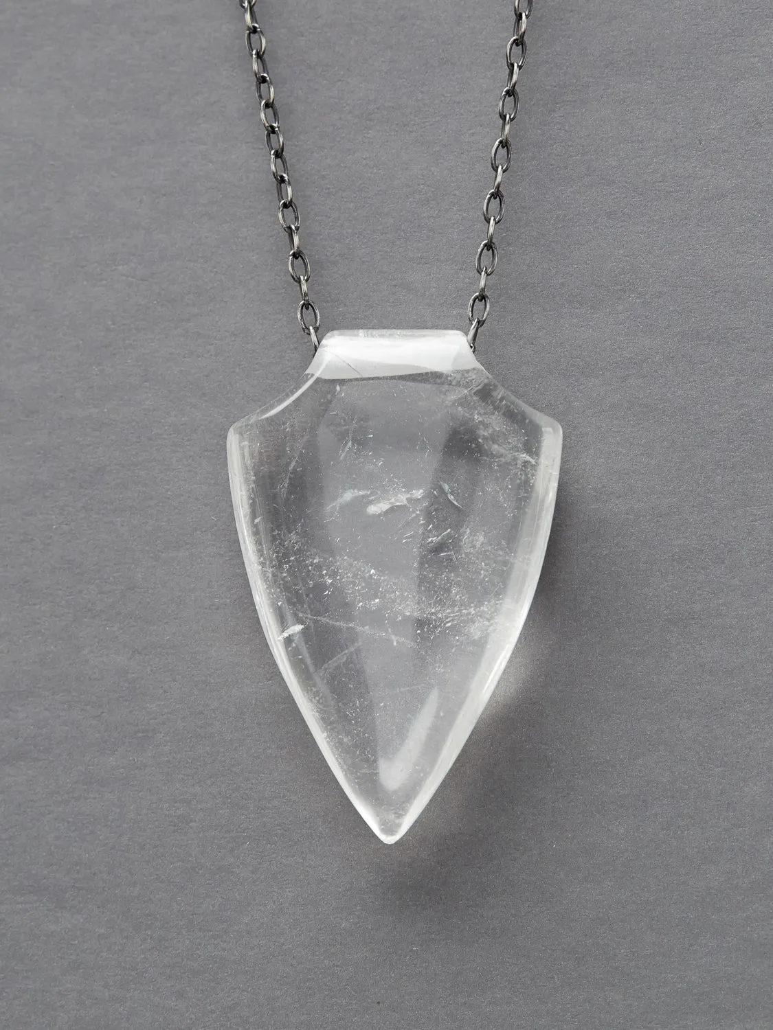 Quartz Shield Necklace