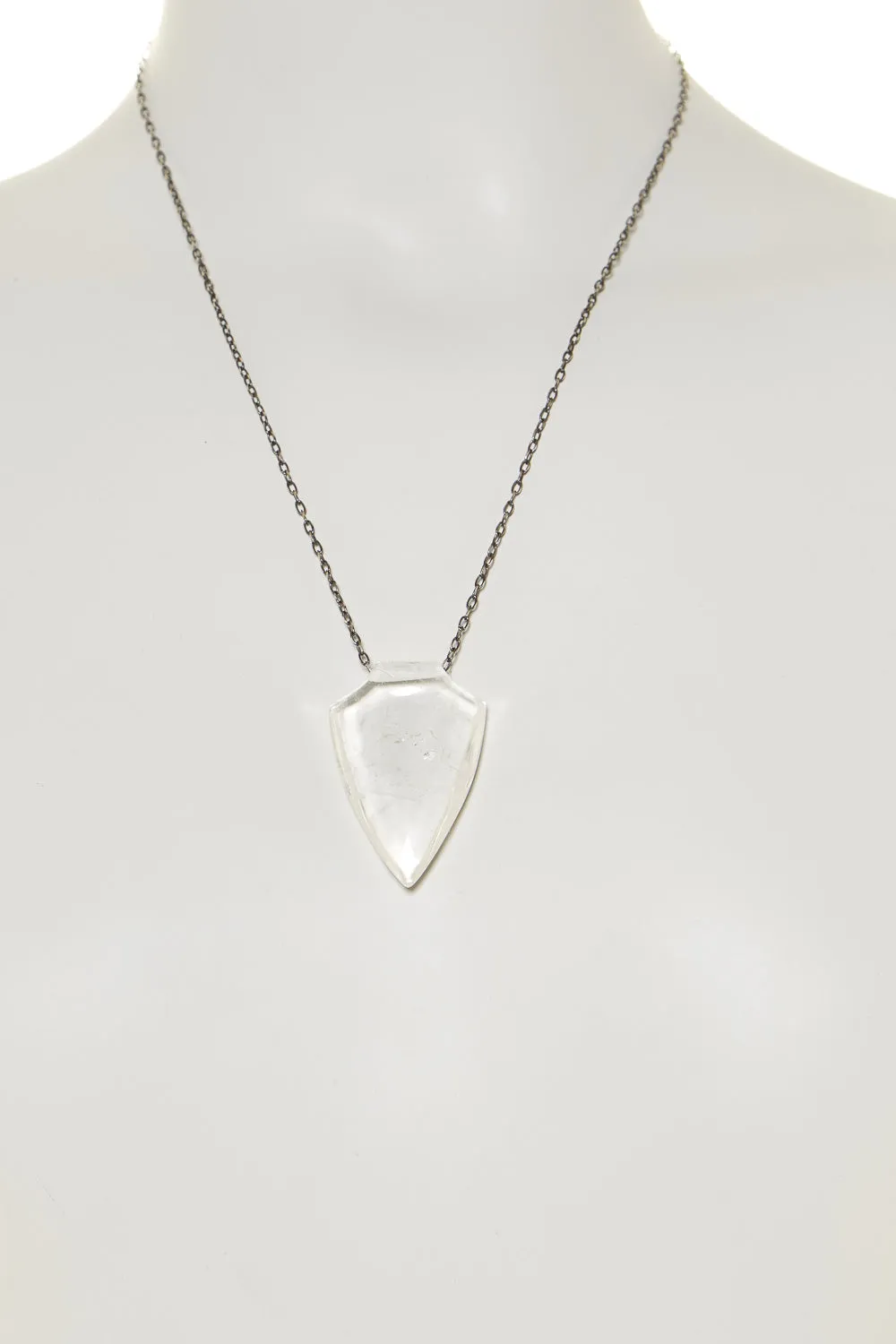 Quartz Shield Necklace