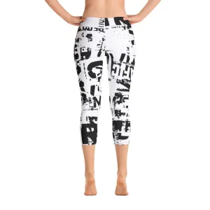 Traffic Jam Grunge Capri Leggings